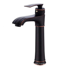 YLB0145 Antique black basin sink faucet single handle cold and hot water brass mixer